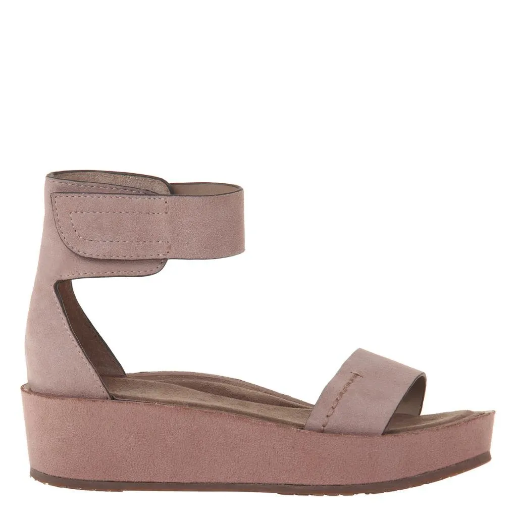 NAKED FEET - RENZI in PECAN Wedge Sandals