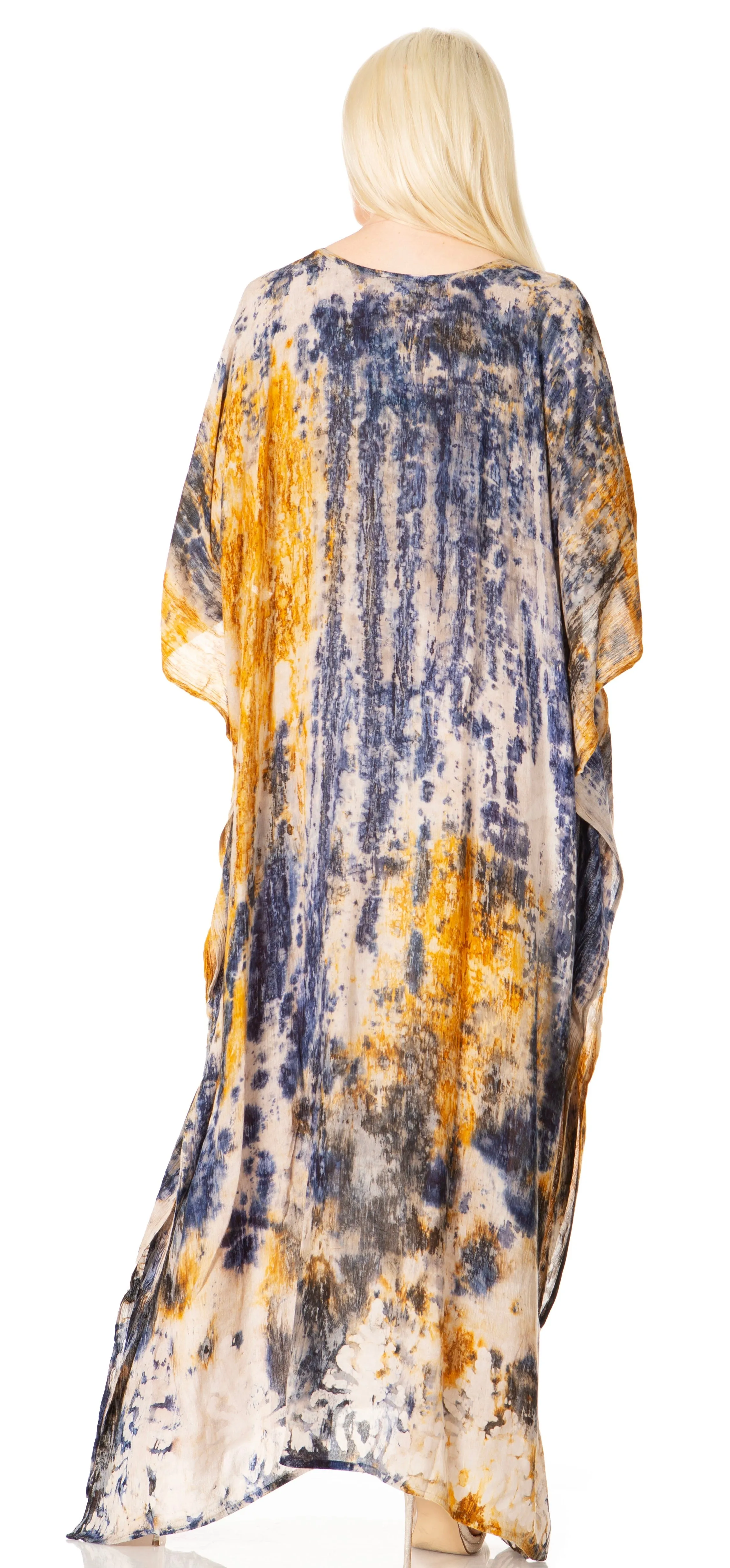 Sakkas Tacy Women's Boho Summer Maxi Dress for Casual or Lounge Wear