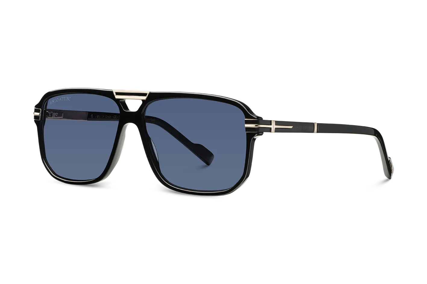Val d'Orcia/ Black & Gold Color   Dark Black Lens